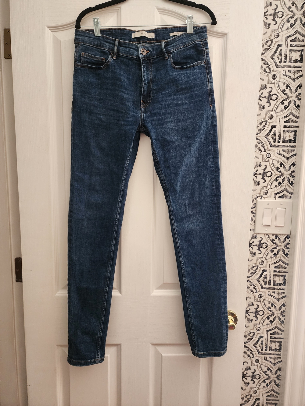MNG Mango "Jude" Dark Blue Women's Euro 40 US 30 Slim Jeans 29 Length